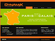 Tablet Screenshot of dynamik-production.fr